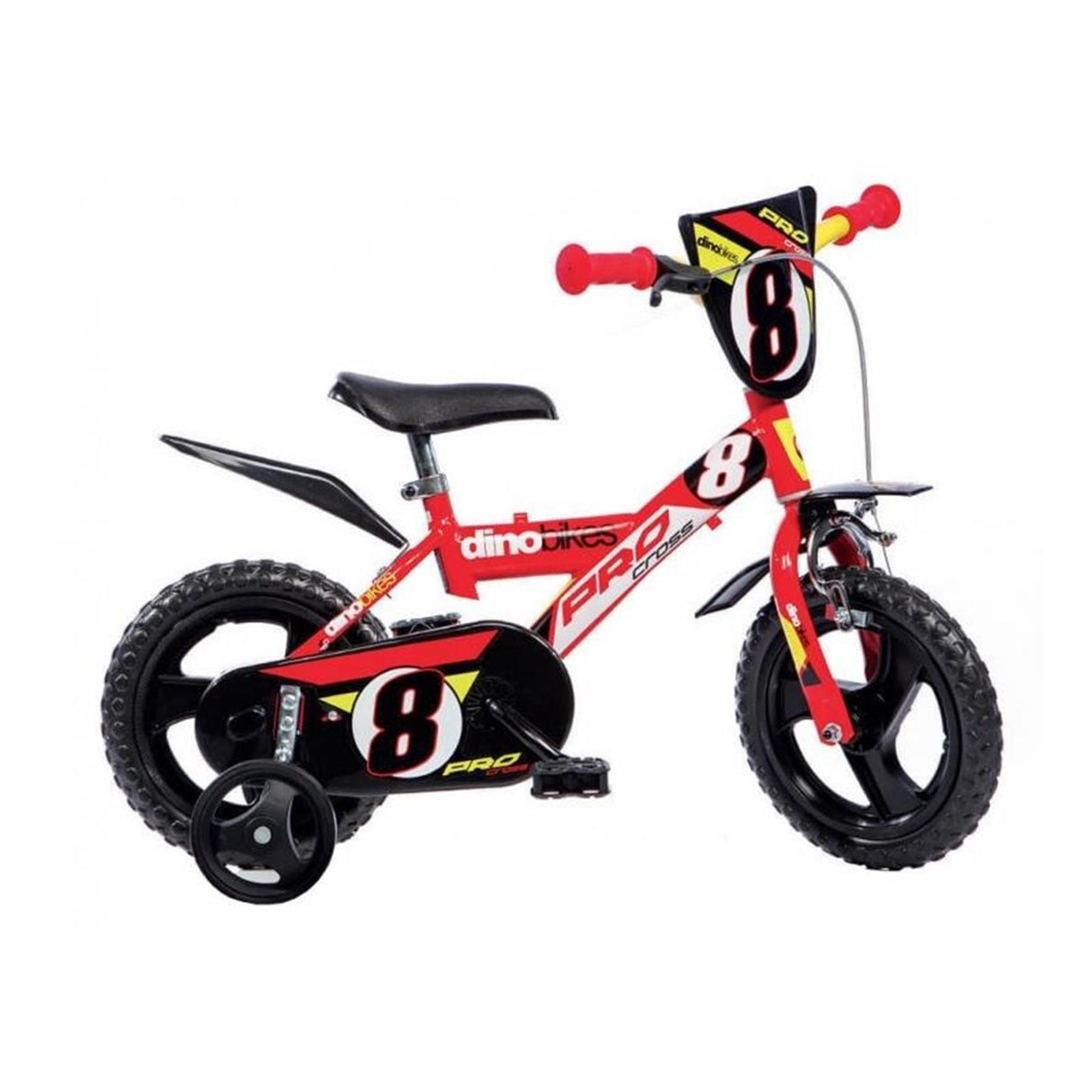 Dino Pro Cross 12 Zoll 21 cm Jungen durchdrehen rot schwarz