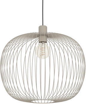Eglo lodods hanglamp - e27 - ø 45 cm - zandkleur beige