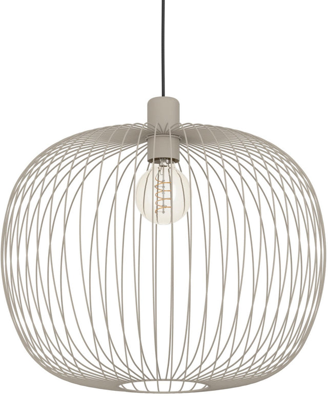 Eglo lodods hanglamp - e27 - ø 45 cm - zandkleur beige