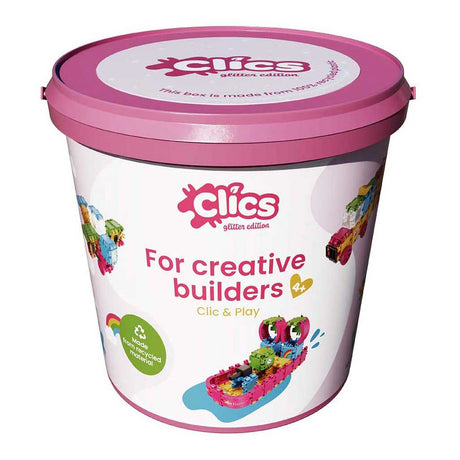 Clics-Bausteine – Glitzer-Baukasten 8in1