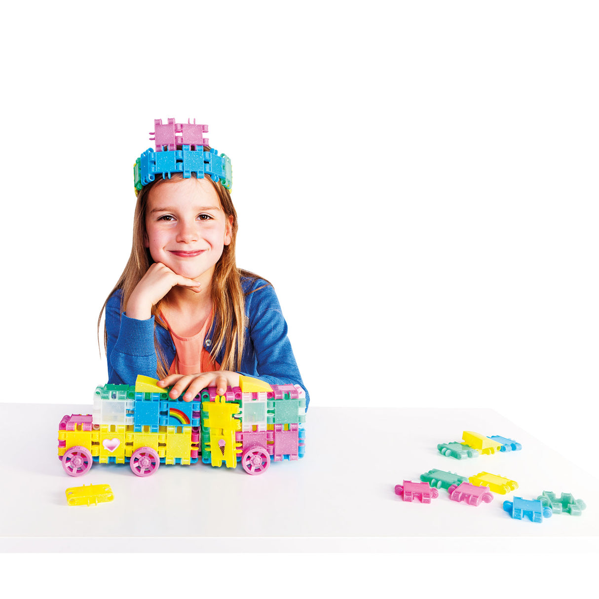 CLICS Building blocks Glitter building set 8in1