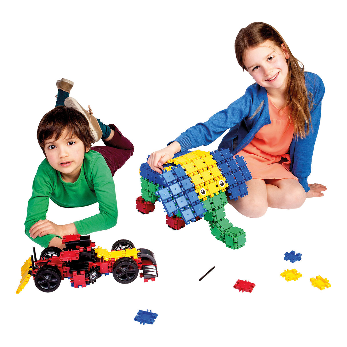 Clics Rollkasten-Bausteine – Baukasten 15in1