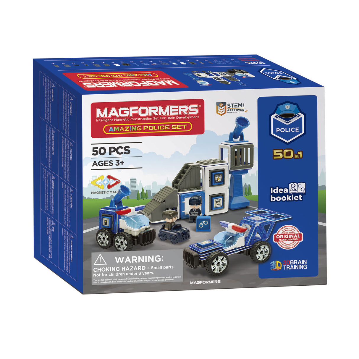 Magformers S.T.E.M. Amazing police set, 50dlg.