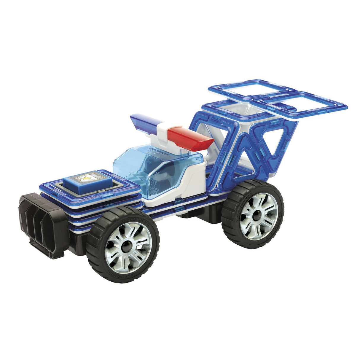 Magformers S.T.E.M. Erstaunliches Polizei-Set, 50-teilig.