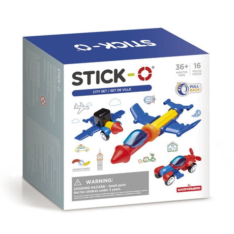 Stick-o City-Set, 16-teilig.