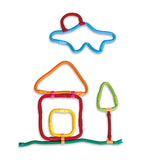 Spaghetteez 70-teiliges Set – flexible Baustäbe – Spielzeug 4,5,6,7,8 Jahre Jungen und Mädchen – Basteln Mädchen Jungen – Konstruktionsspielzeug – Montessori-Spielzeug – Lernspielzeug