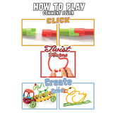 Spaghetteez 70-teiliges Set – flexible Baustäbe – Spielzeug 4,5,6,7,8 Jahre Jungen und Mädchen – Basteln Mädchen Jungen – Konstruktionsspielzeug – Montessori-Spielzeug – Lernspielzeug