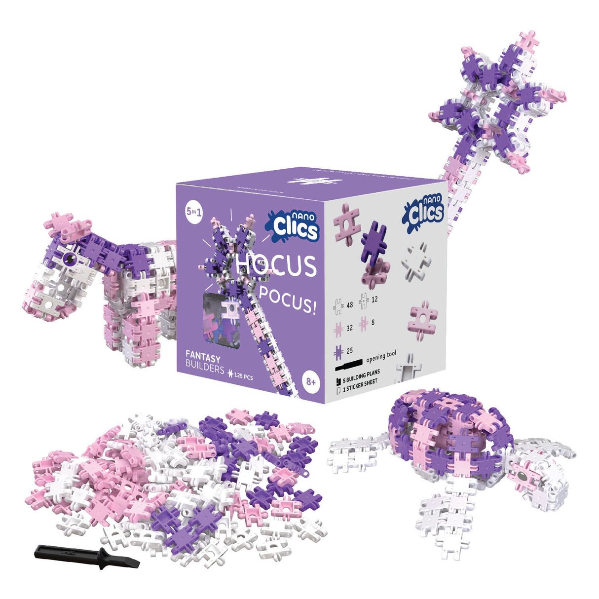 Clics Nano – Fantasie-Baumeister, 125 Stk.