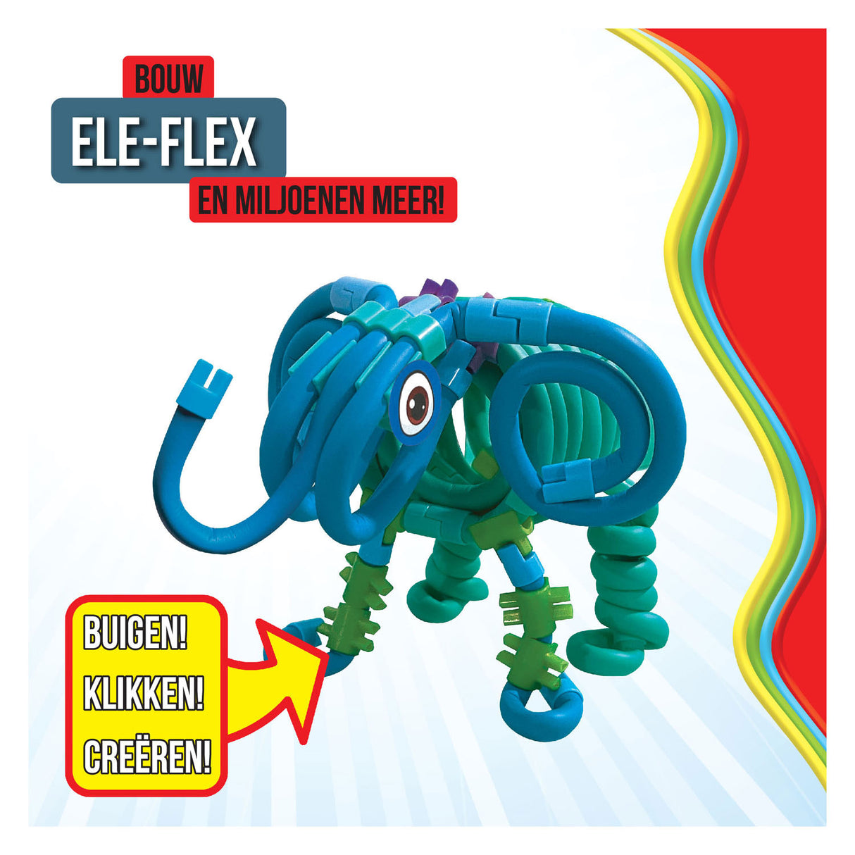 Clics spaghettiez ele-flex Elephant flexible Baustäbe, 48 Stk.