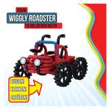 CLICS SpaghetteEez Wiggly Roadsters Flexible Building Rods, 46dlg.