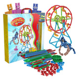 Clics Spaghetteez Fusilli Ferris Wheel Fleksibilne gradbene palice, 46dlg.