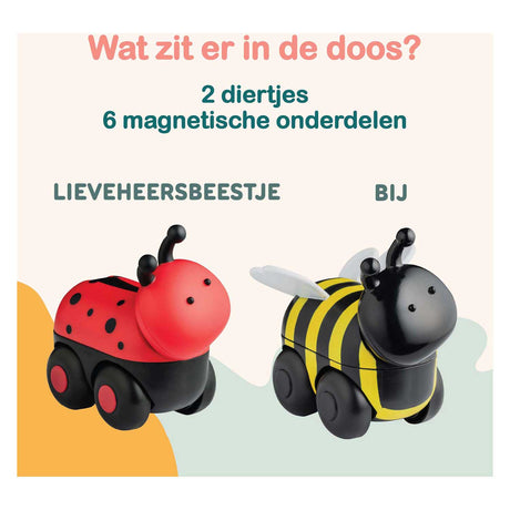 Clics Magimals Wheely-Insekten-Box – 6 Stück.