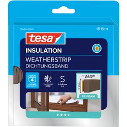 Tochtstrip tesa bruin 21 mm x 168 mm x 195 mm