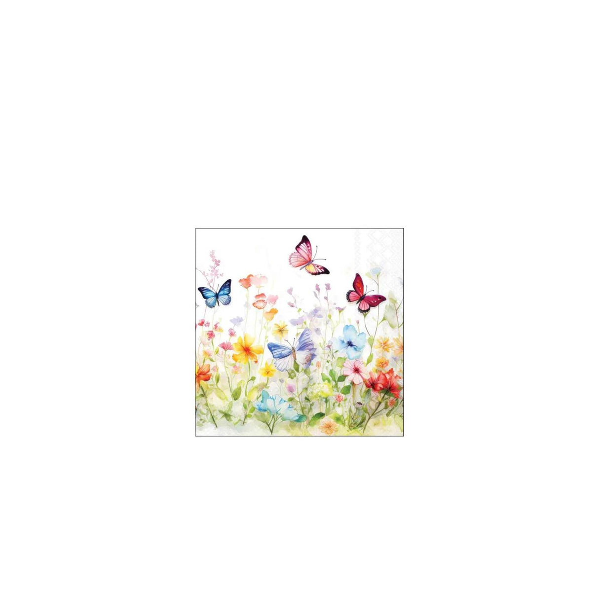 Ambiente servetten 25cm butterflies in field