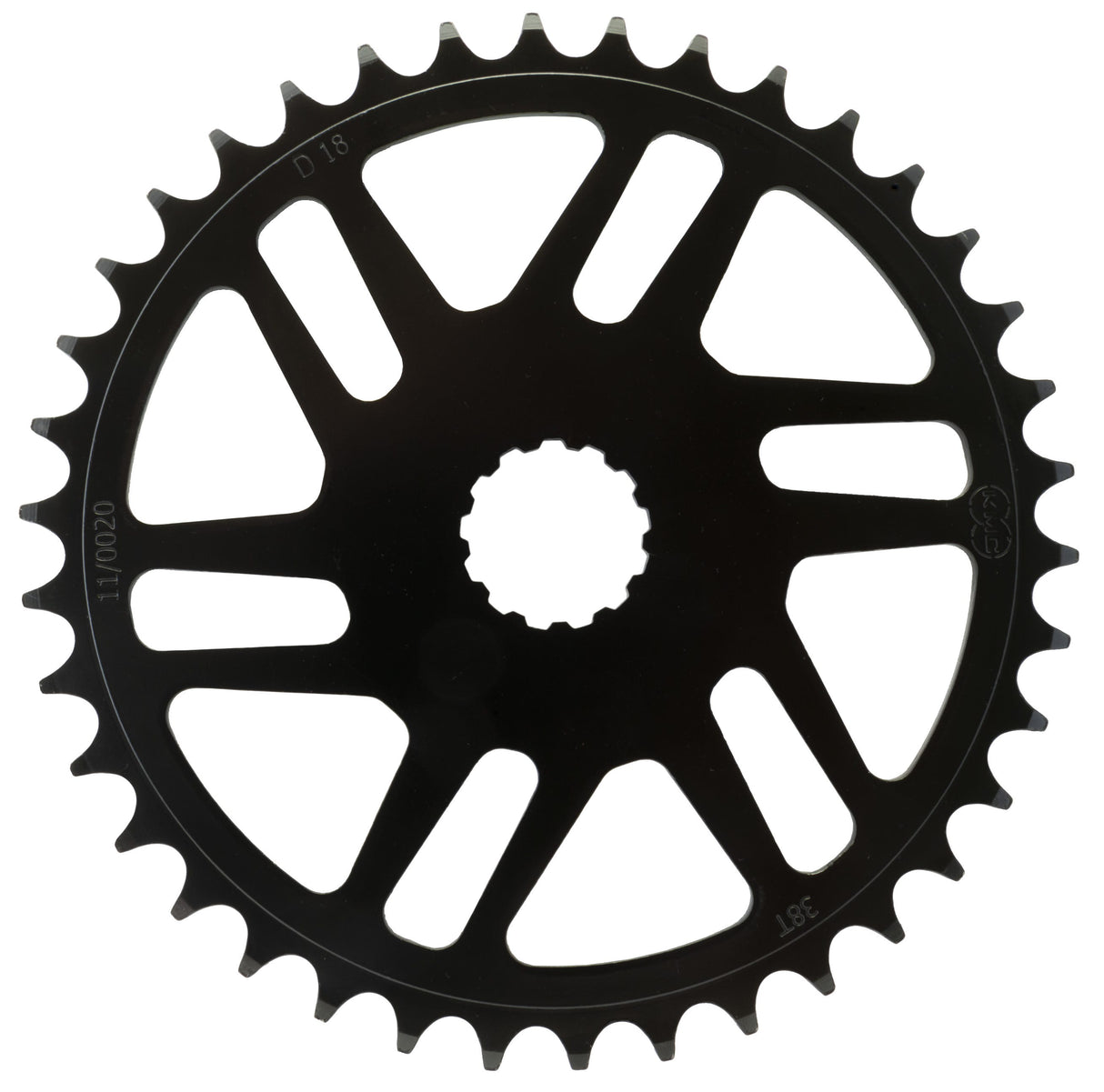 KMC Bosch 3 Elektrofahrradkettungsblatt 38T Schwarz