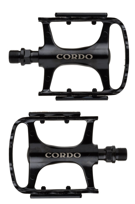 Cordo trekking pedalen aluminium - zwart