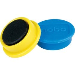 Magnetische Whiteboard-Magnete von Nobo – 10er-Pack – 13-mm-Magnete – in 5 Farben sortiert