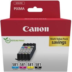 Tintenpatrone Canon 2103c006 581 Cyan, Gelb, Magenta, Schwarz