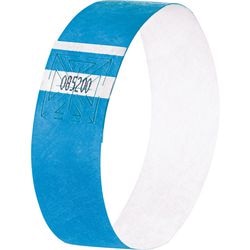 Sigel Event-Armbänder – superweich – 255 x 25 mm – neonblau – 120 Stück – si-eb211