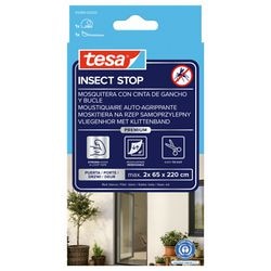 Tesa 1050465 – Premium-Fliegengittertüren 2 x 0,65 m x 2,2 m | 5 Stück