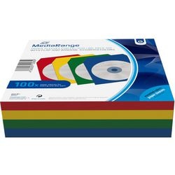 CD-DVD-Hülle Mediensortiment 100 Stück Farbsortiment