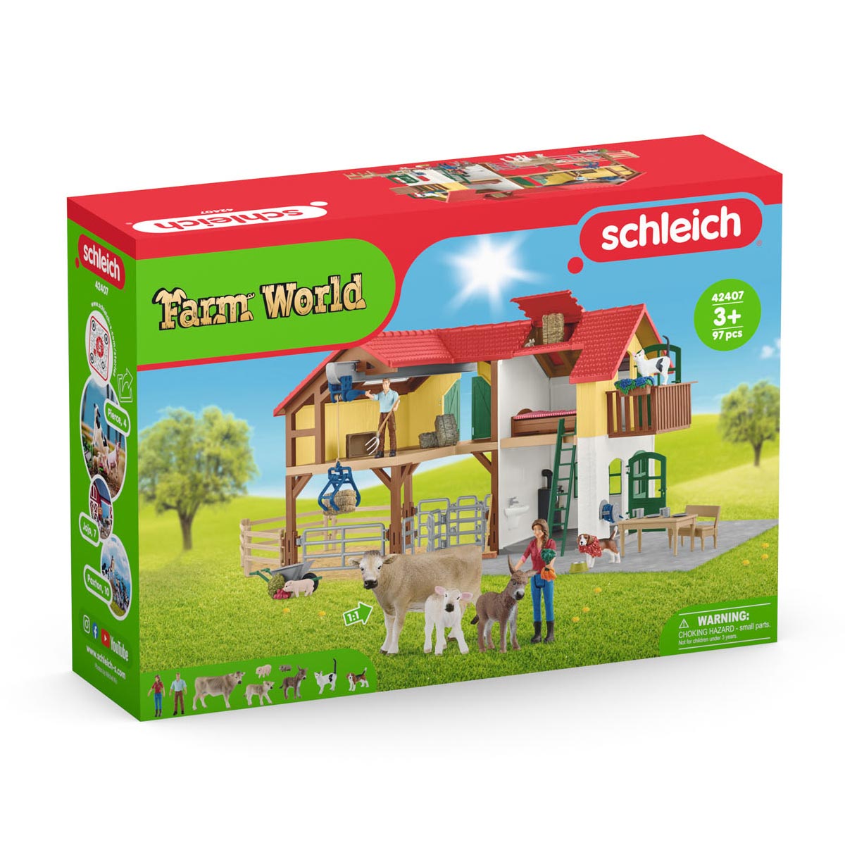 Schleich Farm World Farm mit Stall und Tieren