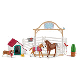 Schleich Horse Club Hannahs gäster med Ruby Hond 42458