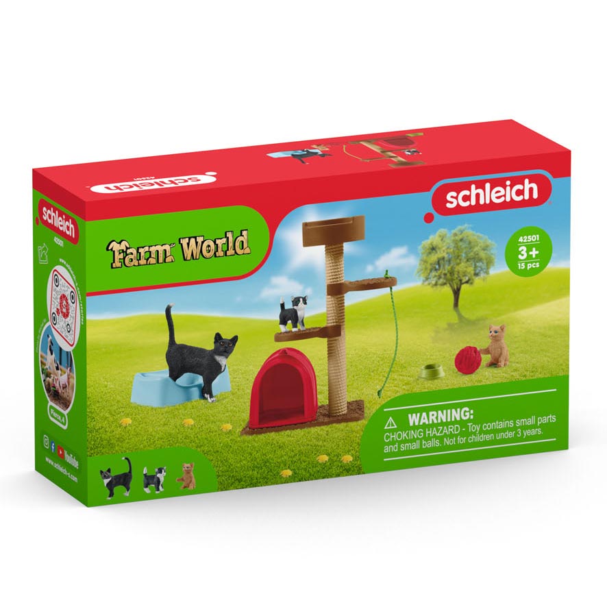 Schleich Farm World Play Time for Cute Cats and Cats 42501