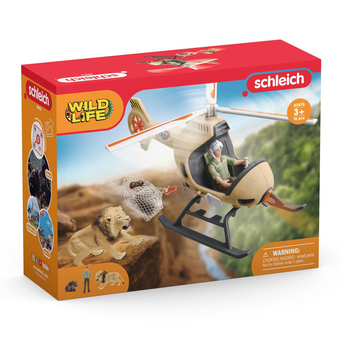 Schleich Wild Life Rescue Helikopter dla zwierząt 42476