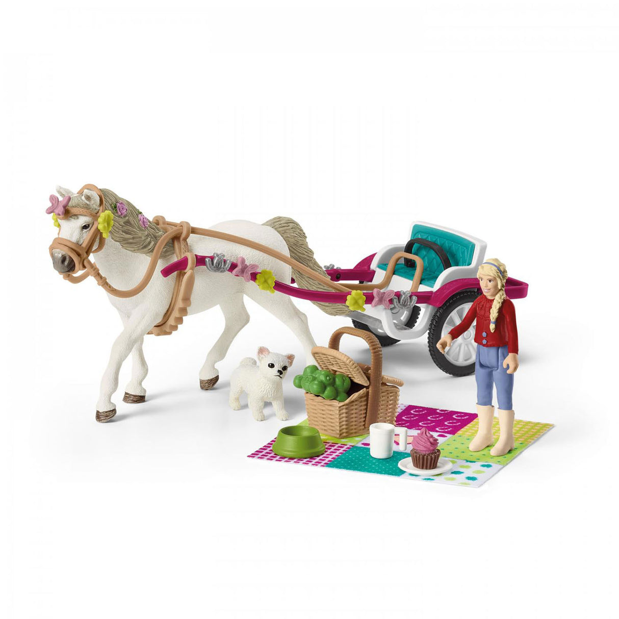 Schleich Horse Club Koets per il grande spettacolo di cavalli 42467