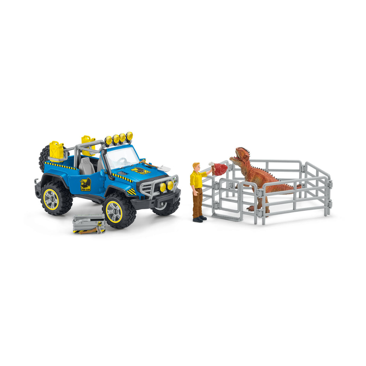 Schleich Dinosaurier-Geländewagen mit Dino-Wachposten 41464