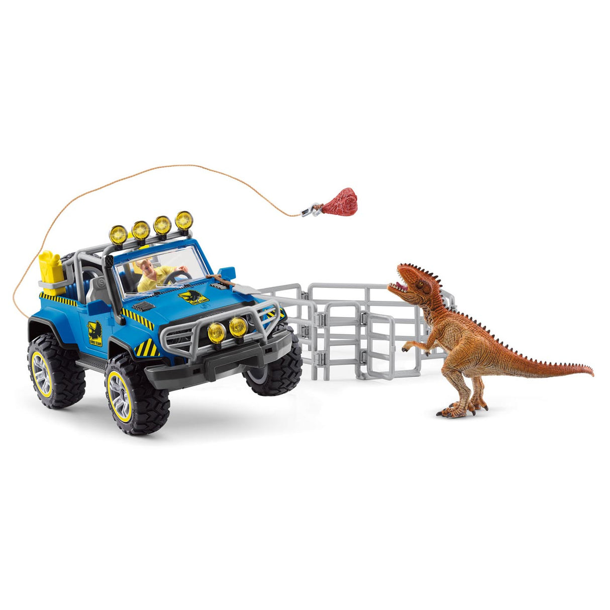 Schleich dinosaurs off-road voertuig met wachtpost 41464