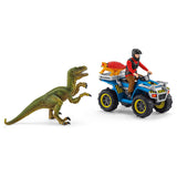 Schleich Dinosaur's flight from Velociraptor on Quad 41466