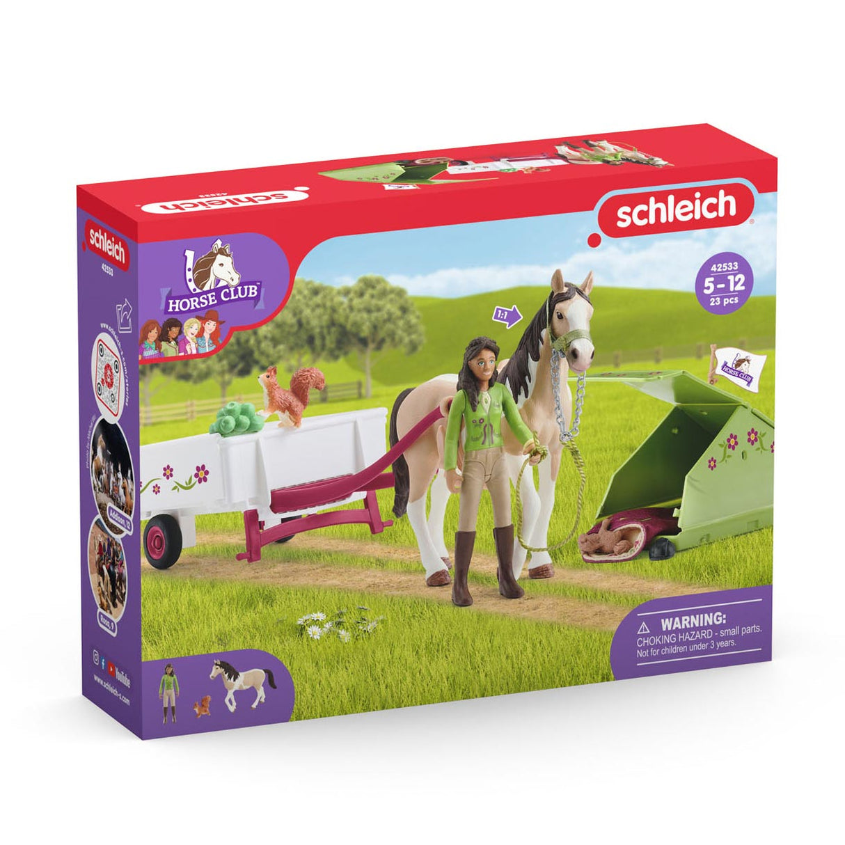 Schleich konjski klub Sarah's Camping Trip 42533