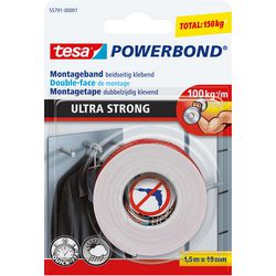 Bringen Sie tesa powerbond ultrastarkes doppelseitiges Montageband dauerhaft an – 1,5 m