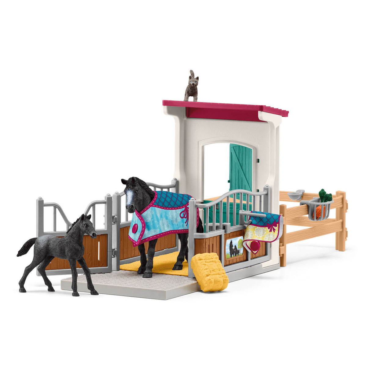 Schleich Horse Club Horse Box med mare og føll 42611