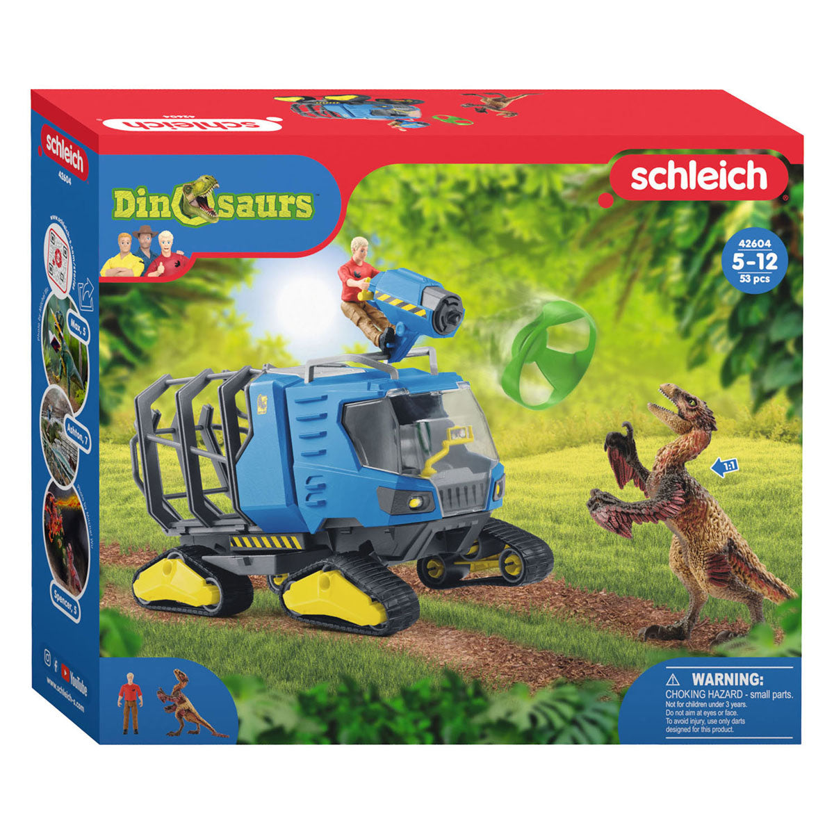 Schleich Dinosaurier Standort Fahrzeug 42604
