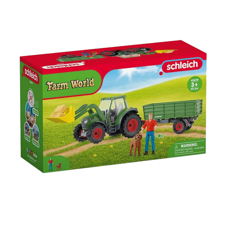 Schleich Farm World Tractor s přívěsem 42608