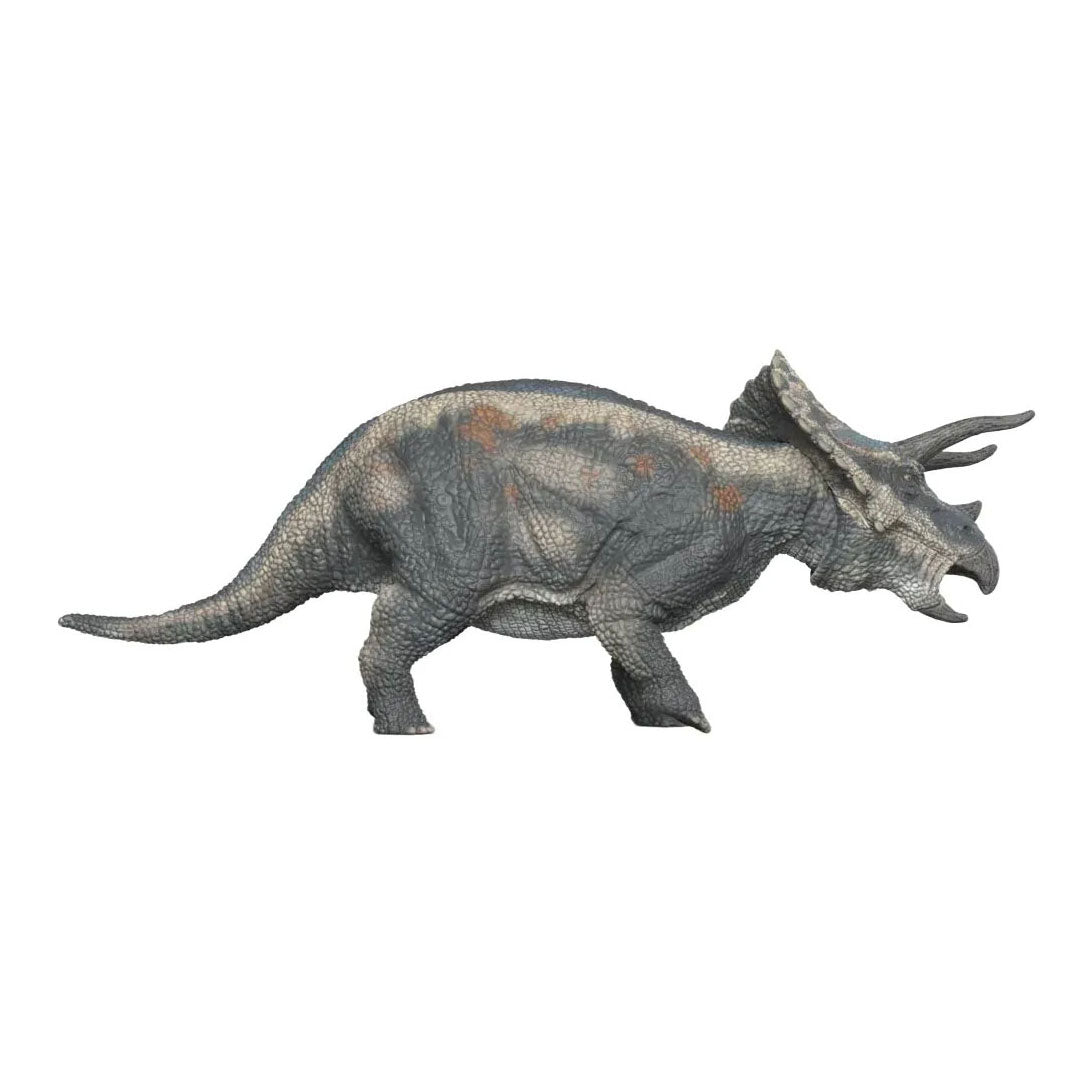 Schleich Dinosaurierspielzeug Triceratops mit beweglichem Kopf.