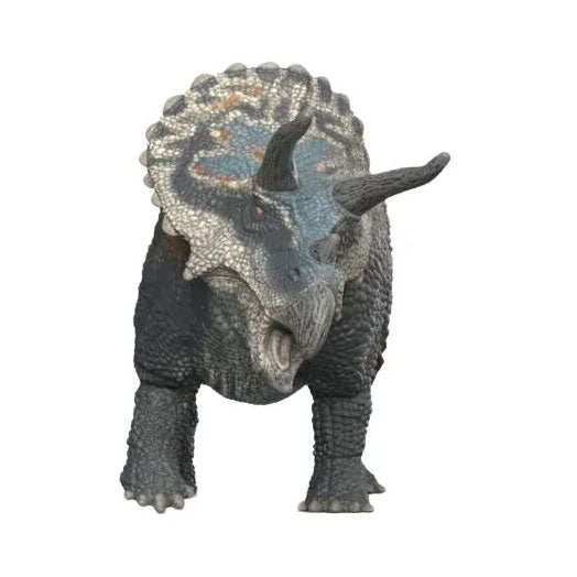 Schleich Dinosaurierspielzeug Triceratops mit beweglichem Kopf.