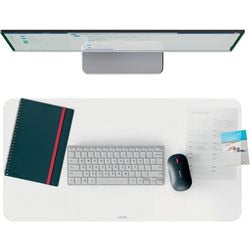 Leitz große Schreibtischunterlage 70x36 cm – rutschfest und wasserfest – Schreibtischunterlage – für Tastatur und Maus – transparent