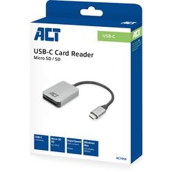 Act USB-C-Kartenleser für SD und Micro SD, SD 4.0 UHS-II