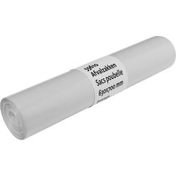 Deiss Müllsack, ft 63 x 70 x 0,11 cm, transparent, HDPE, Rolle à 50 Stück