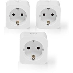 Nedis Smartlife Smart Plug – WLAN – 3680 W – geerdet – 3 Stück – Weiß
