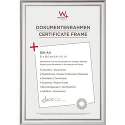 Walther trendstyle - Kunststoffrahmen - Fotogröße 21x29,7 cm (Din A4) - Silber