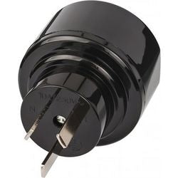 Brennerstuhl Reisestecker-Reiseadapter (Reisestecker-Adapter für: Australien, China-Steckdose und Schuko-Stecker) schwarz