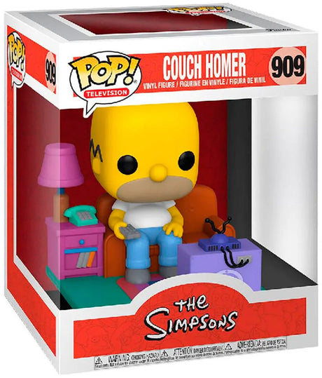 Funko the simpsons - pop! deluxe homer watching tv 18 cm verzamelfiguur - multicolours