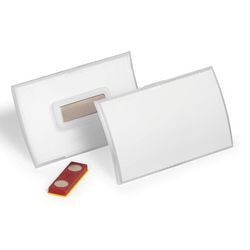 Durable 826019 Namensschild-Klickfalte (B x H) 90 mm x 54 mm Magnet 10 Stück