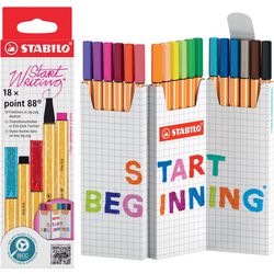 Stabilo Point 88 Zick-Zack-Fineliner – 18 Stück.