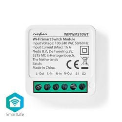Schalter nedis wifiwms10wt weiß